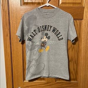 Disney Gray Mickey Mouse Short Sleeve Tee